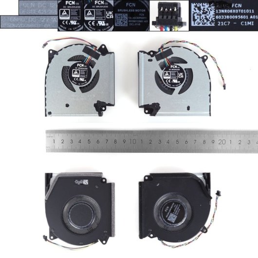 Ventiladores Cpu + Gpu Para Portátil Asus Rog 5plus 5r G513qy 2021 G513qm 5900 12v