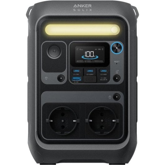 Powerstation Anker SOLIX C300X 288Wh LiFePO4 7 Anschlüsse 140W USB-C WLAN Appsteuerung