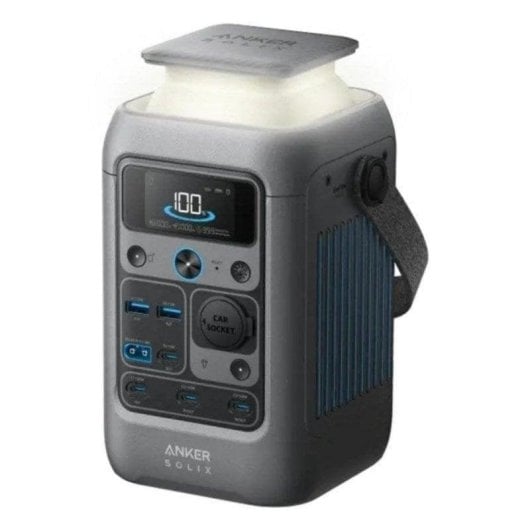 Estação de energia Anker Solix C300 DC 288Wh 4 portas USB LiFePO4 Ecrã LED Compatível Solar