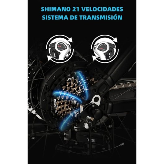 Bicicleta eléctrica Duotts C29 motor 750W batería 720Wh neumáticos 29x2,1 pulgadas negro