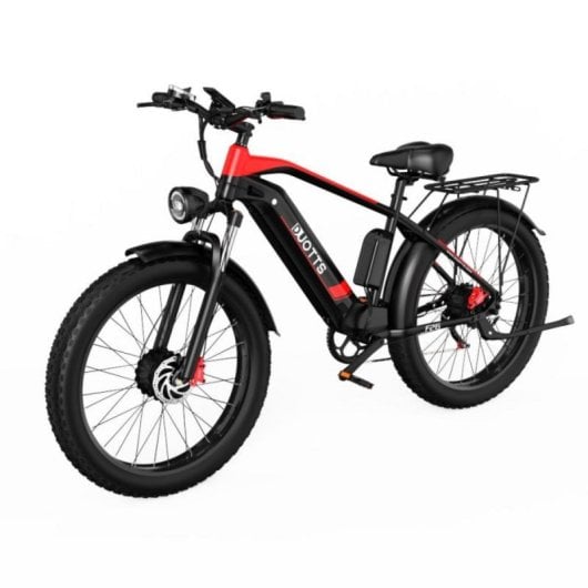 Elektrofahrrad Duotts F26 1500W Doppelmotor 20Ah 120km 48V Hydraulik Scheibenbremse Rot Schwarz