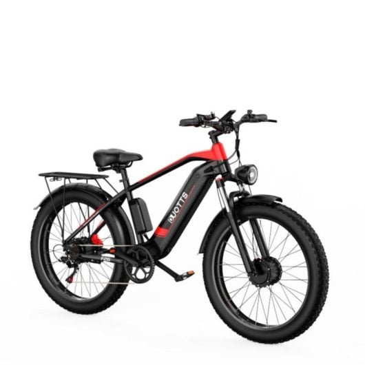 Elektrofahrrad Duotts F26 1500W Doppelmotor 20Ah 120km 48V Hydraulik Scheibenbremse Rot Schwarz