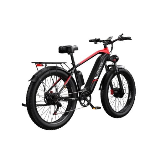 Elektrofahrrad Duotts F26 1500W Doppelmotor 20Ah 120km 48V Hydraulik Scheibenbremse Rot Schwarz