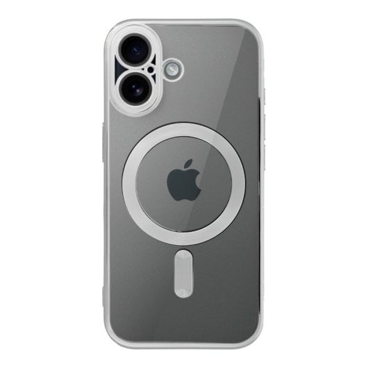 COOL Capa para iPhone 17 Margens Magnética Prateada