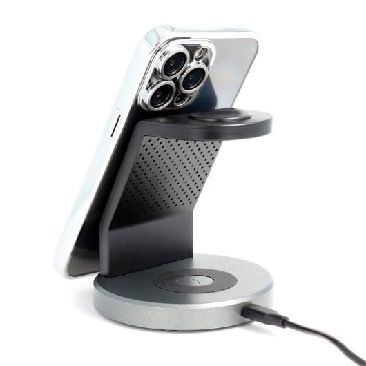 Capa cool para iPhone 17 Pro com borda prateada magnética