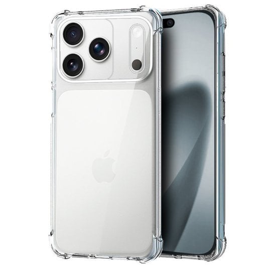 Capa gira para iPhone 17 Pro AntiShock Transparente