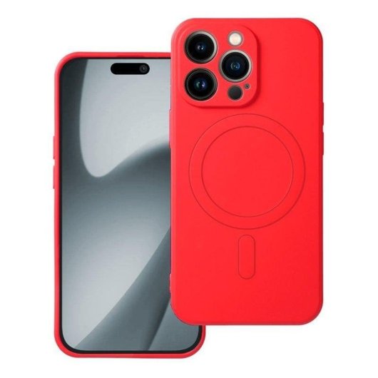 COOL rode magnetische siliconenhoes voor iPhone 17 Pro / 18 Pro