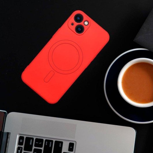 COOL rode magnetische siliconenhoes voor iPhone 17 Pro / 18 Pro
