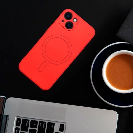 Capa Magnética Vermelha para iPhone 17 Pro