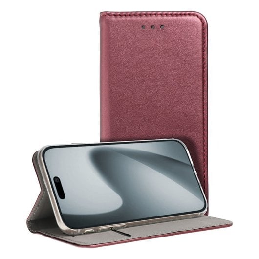 Capa Flip Cover COOL para iPhone 17 Pro Lisa Borgonha