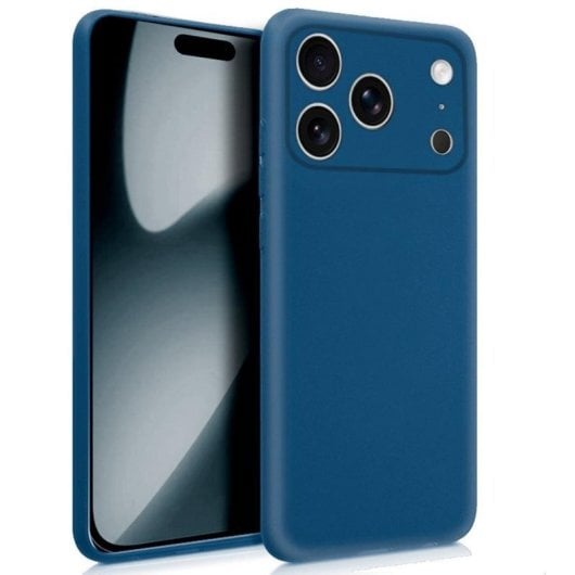 Funda para móvil COOL iPhone 17 Pro Carcasa Silicona Azul Flexible Antideslizante para iPhone 17 Pro