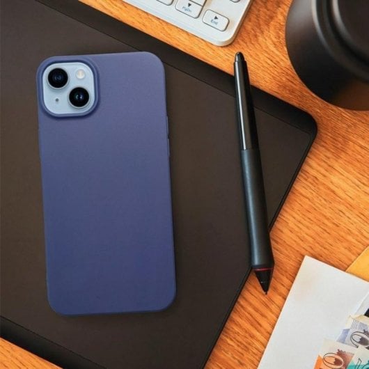 Funda para móvil COOL iPhone 17 Pro Carcasa Silicona Azul Flexible Antideslizante para iPhone 17 Pro