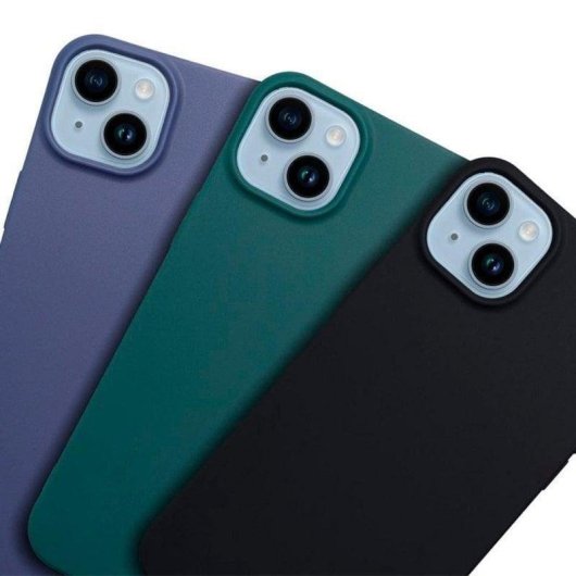 Coque COOL en silicone bleue antidérapante pour iPhone 17 Pro / 18 Pro