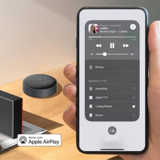 Reproductor de audio WiiM Mini AirPlay 2 Bluetooth Wi-Fi 24bits Hi-Res Circular