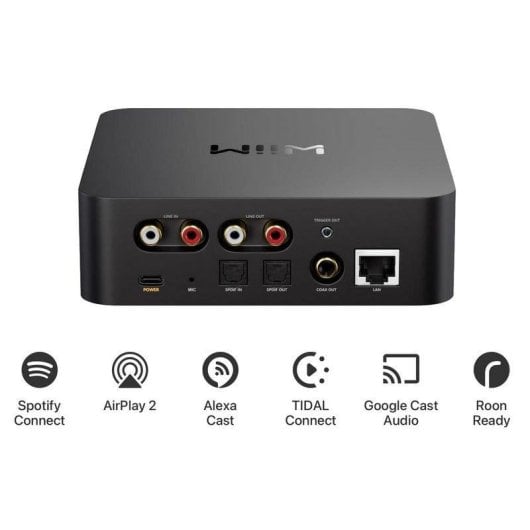 Receptor Streamer WiiM Pro Plus 50W RMS WiFi Bluetooth Multiroom AirPlay 2 Google Cast