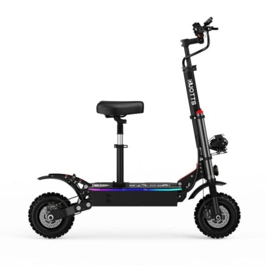 Patinete eléctrico Duotts D88 5600W Autonomía 100km Ruedas 11" Suspensión doble Negro