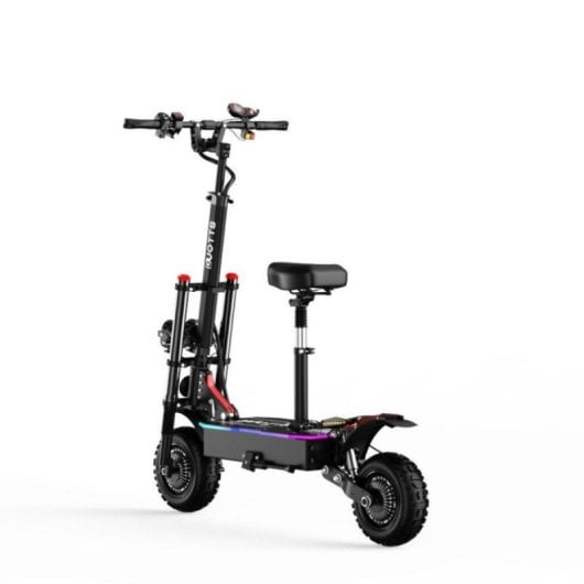 Patinete eléctrico Duotts D88 5600W Autonomía 100km Ruedas 11" Suspensión doble Negro