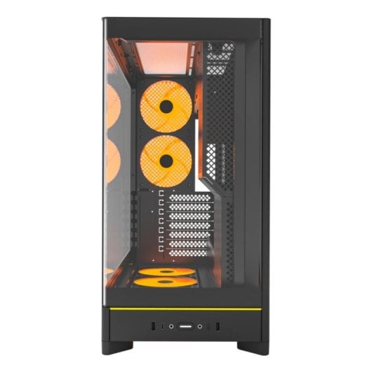 Torre ATX Montech HS02 PRO Black Vidro Templado ARGB USB-C 2x120mm Mid-Tower