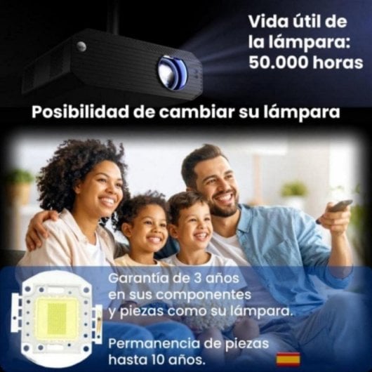 Proyector Unicview K5000PE FullHD 1800 Lúmenes 300" LED LCD Google TV Smart