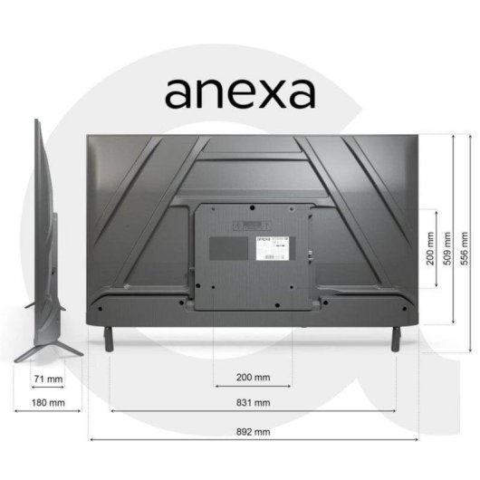 TV Anexa QLED SMART40C02FG 40" Full HD 60Hz Smart TV Google TV HDR10