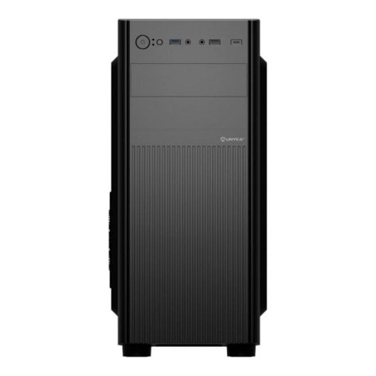 Caja UNYKAch ATX UK8026 Negra/Midi Tower/USB-C/Audio HD/Soporte 5 Discos/ATX-MATX-ITX