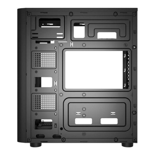 Caja UNYKAch ATX UK8026 Negra/Midi Tower/USB-C/Audio HD/Soporte 5 Discos/ATX-MATX-ITX