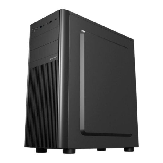 Caja UNYKAch ATX UK8026 Negra/Midi Tower/USB-C/Audio HD/Soporte 5 Discos/ATX-MATX-ITX