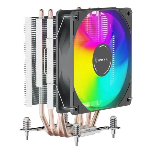 Refrigeración Aire Unykach Socket LGA1700 AM5 120mm UNYCOOL H40 ARGB Iluminación ARGB
