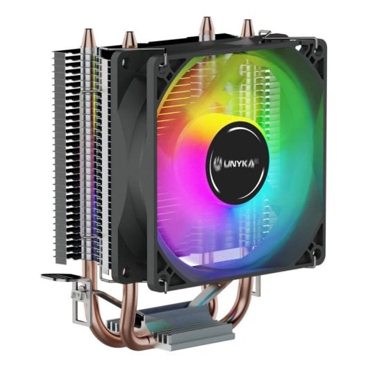 Refrigeración Aire Unykach Socket Intel AMD 90mm Unycool H20 ARGB 7 Aspas PWM ARGB