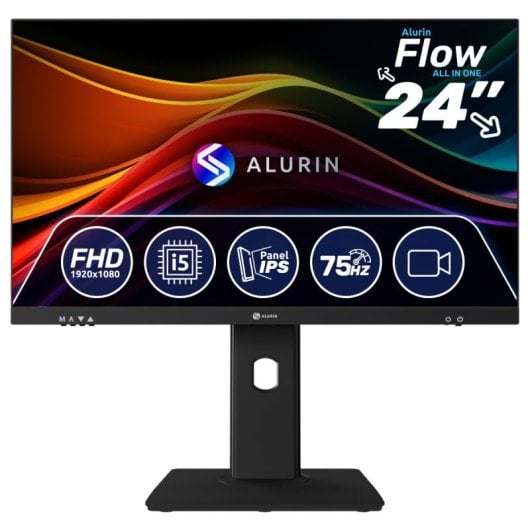 Ordinateur tout-en-un Alurin Flow AIO 24" Intel Core i5-12400/32 Go/1 To/Windows 11