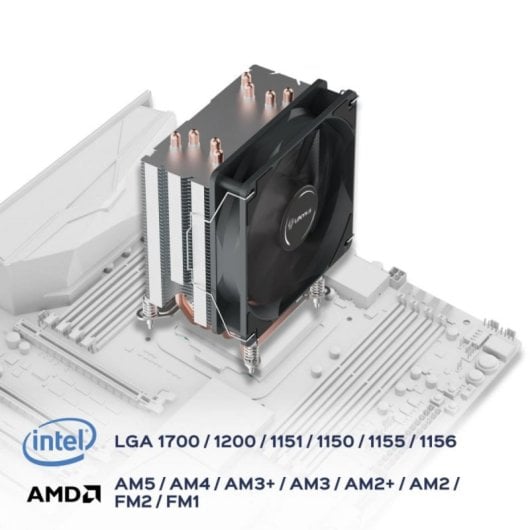Refrigeración Aire UNYKAch Socket AM4 LGA1700 120mm UNYCOOL H40 PWM Compacta