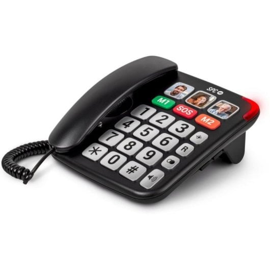 Teléfono Fijo SPC Comfort Numbers Pro con Teclas Grandes y Volumen Extra para Mayores