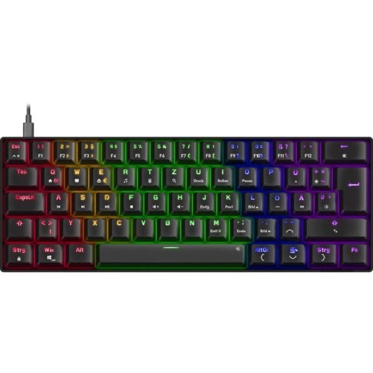Teclado mecánico SPEEDLINK SL-670015-BK Layout DE retroiluminado RGB inalámbrico y alámbrico