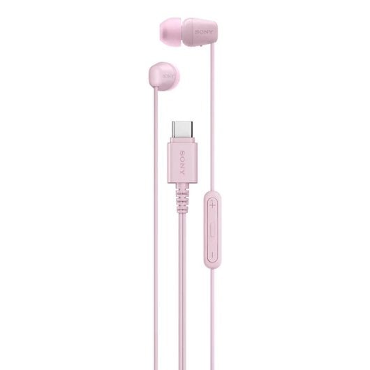 Auricolari Sony IER-EX15C con cavo USB-C, in-ear per chiamate e musica, colore rosa