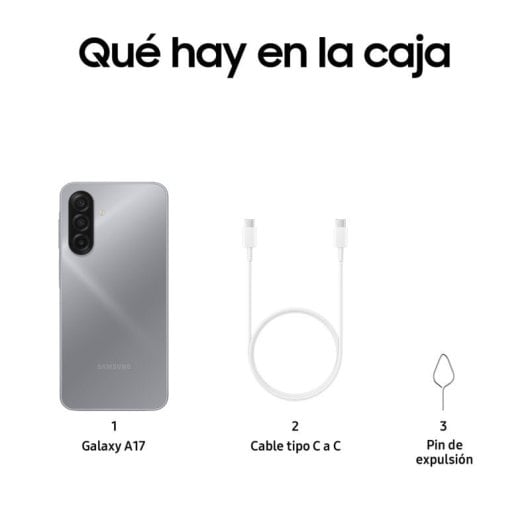 Samsung Galaxy A17 LTE 4GB RAM 128GB Super AMOLED 6.7" IP54 5000mAh Gris Versión Importada EU