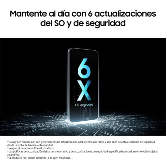 Samsung Galaxy A17 LTE 4GB RAM 128GB Super AMOLED 6.7" IP54 5000mAh Gris Versión Importada EU