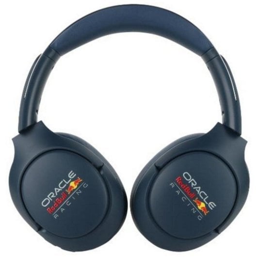 Auriculares Red Bull Drift inalámbricos Bluetooth con Cancelación Activa de Ruido, Micrófono y batería de larga duración, color azul