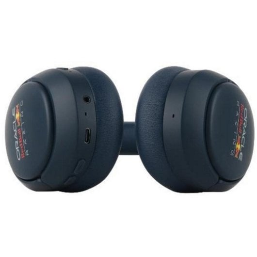 Auriculares Red Bull Drift inalámbricos Bluetooth con Cancelación Activa de Ruido, Micrófono y batería de larga duración, color azul