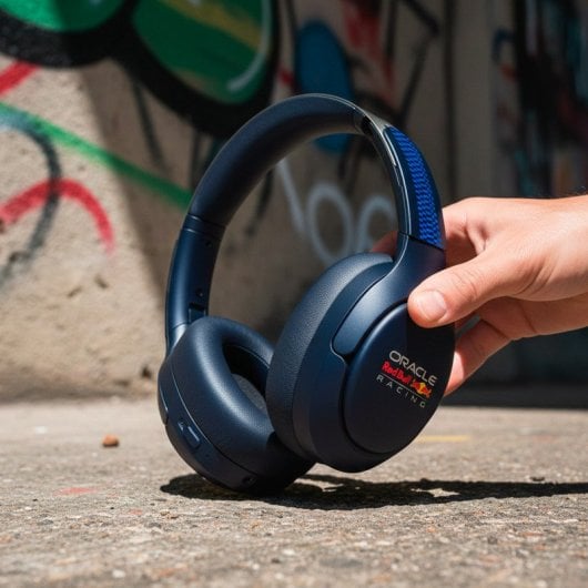 Auricolari Red Bull Drift wireless Bluetooth con Cancellazione Attiva del Rumore, microfono, colore blu