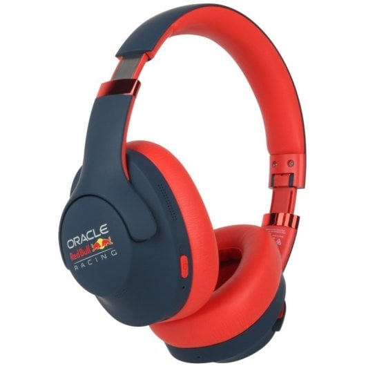 Kopfhörer Red Bull Aura kabellos Bluetooth Over-Ear mit Mikrofon Blau/Rot