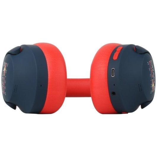 Kopfhörer Red Bull Aura kabellos Bluetooth Over-Ear mit Mikrofon Blau/Rot