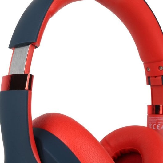 Kopfhörer Red Bull Aura kabellos Bluetooth Over-Ear mit Mikrofon Blau/Rot