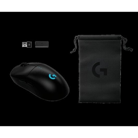 Ratón Logitech G Pro 2 Lightspeed inalámbrico 44000DPI Negro RGB Bluetooth funda dongle