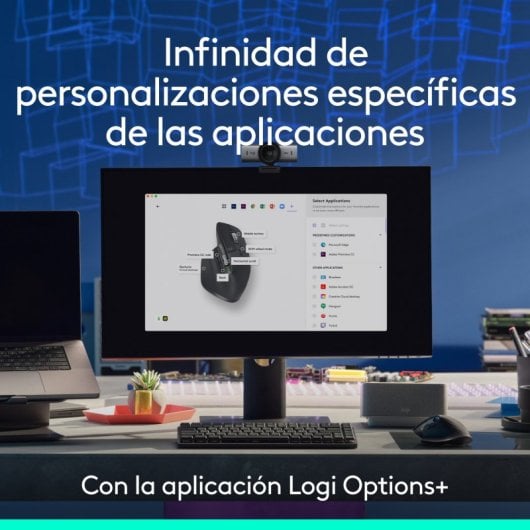 Ratón Logitech MX Master 3S Inalámbrico RF Bluetooth 8000 DPI Grafito Silencioso Ergonómico