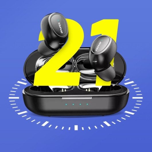 Auricolari Awei T16 True Wireless Bluetooth, Intrauricolari, Controllo Touch, Nero