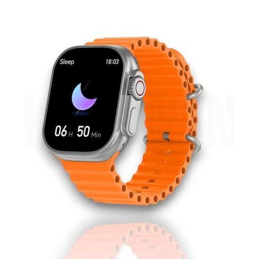 Karawan T900 Ultra Bluetooth 20mm Ecrã Tátil Cor Laranja Monitorização Cardíaca SpO2