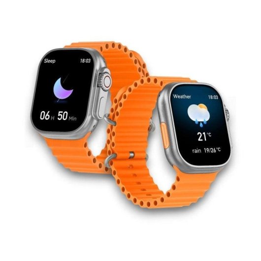 Karawan T900 Ultra Bluetooth 20mm Ecrã Tátil Cor Laranja Monitorização Cardíaca SpO2