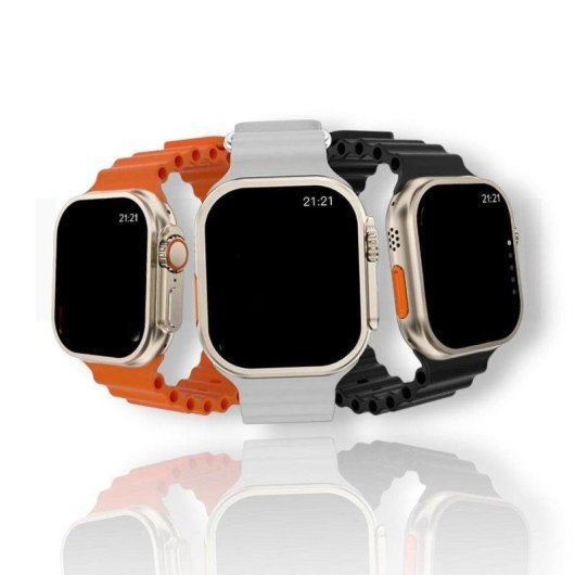 Karawan T900 Ultra Bluetooth 20mm Ecrã Tátil Cor Laranja Monitorização Cardíaca SpO2