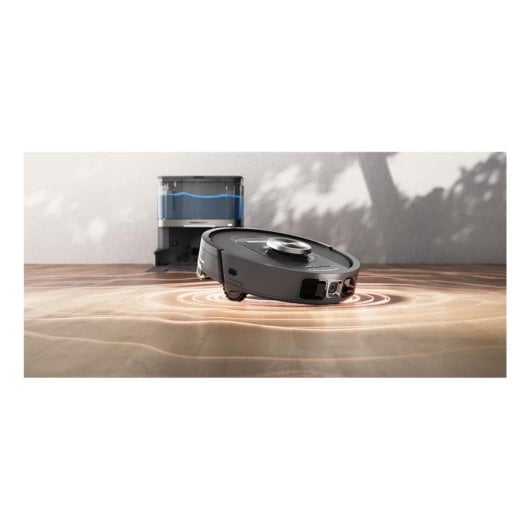 Saugroboter mit Wischfunktion Shark RV2800YEEU Mit Absaugstation Navigationsklasse LiDAR 650 W Mit Kamera Tierhaarbürste 110 Min
