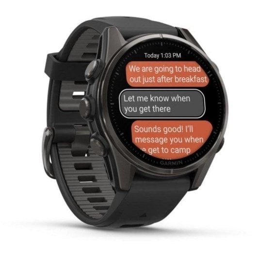 Garmin Fenix 8 Bluetooth WiFi GPS 43mm AMOLED Schwarz Einheitsgröße 10ATM SpO2